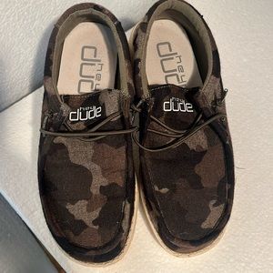 Camo Hey Dudes Youth Y4-15